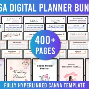 The Ultimate Canva Mega Bundle | Ready-to-Use Planners, Workbooks & More