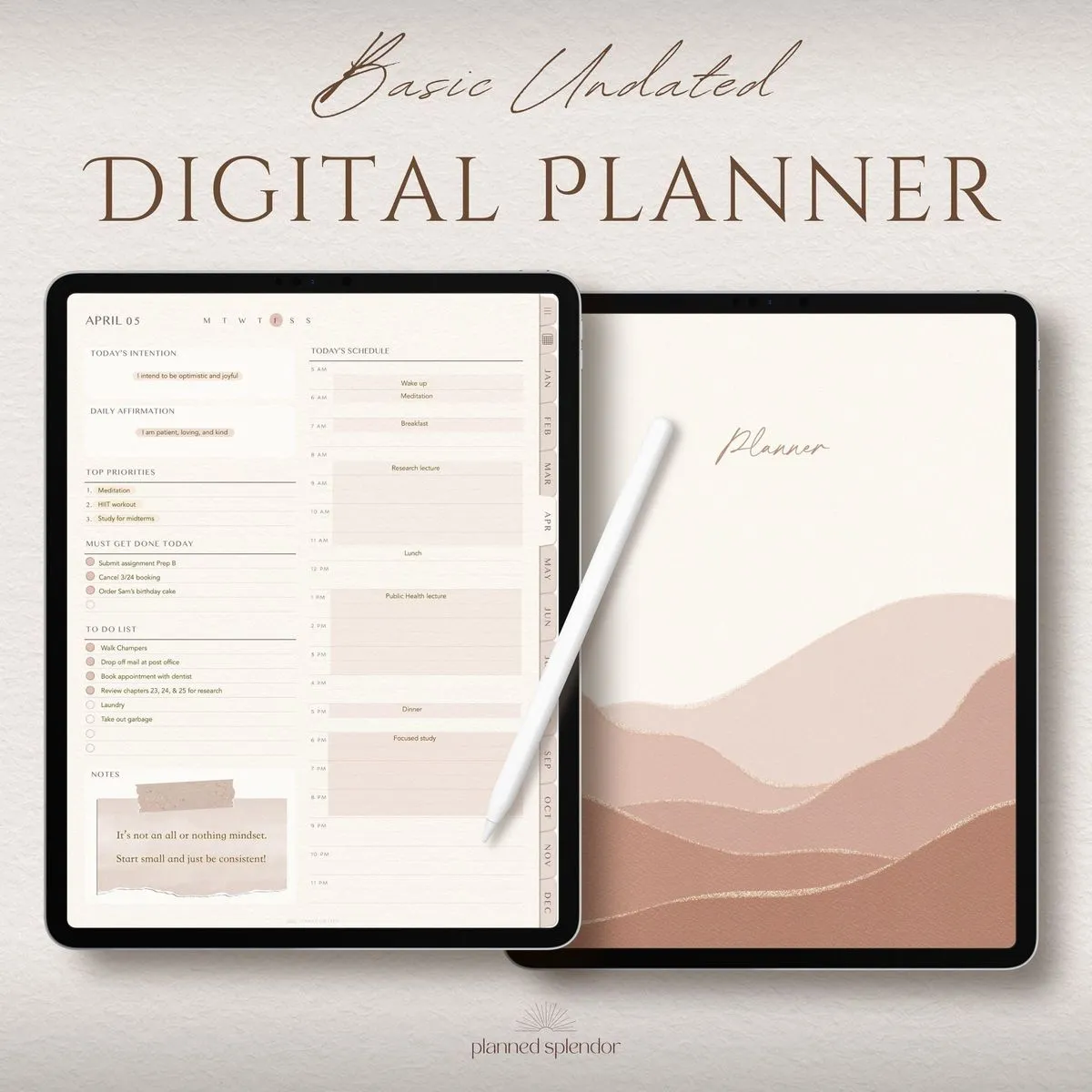 2025 Ultimate All-in-One Digital Planner (Minimalist Design)