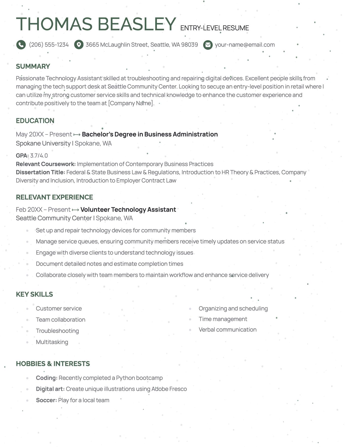 Editable Word File Professional Resume Templates + “How to Write Resume” DOC - Image 5