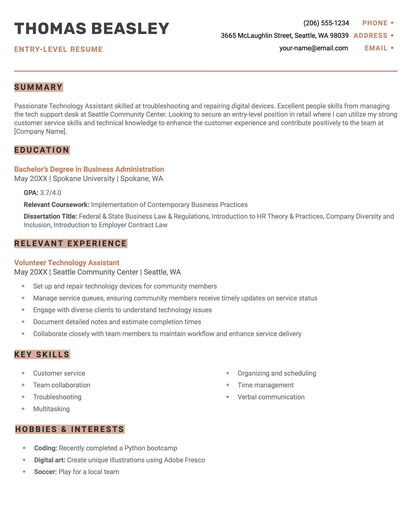 Editable Word File Professional Resume Templates + “How to Write Resume” DOC - Image 6